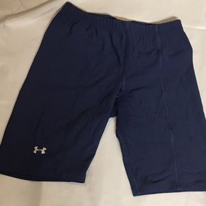 Navy blue UA Compression shorts